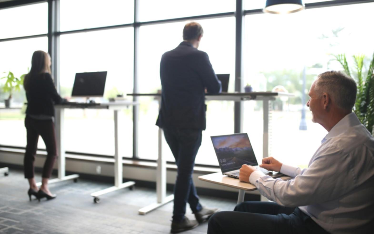 Analyst reviewing financial statements and valuation reports